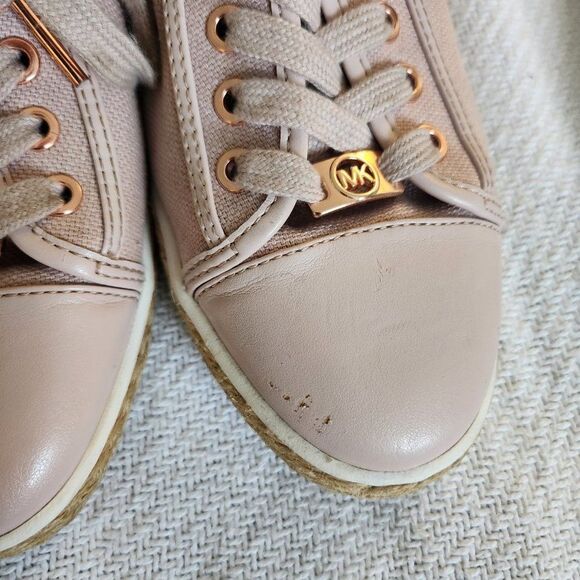 Michael Kors Woman's Kristy Slide Heel Cap Espadrille Sneakers Pink, Size: 9.5 - Picture 3 of 8